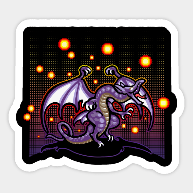 Bahamut Megaflare Sticker by Kari Likelikes